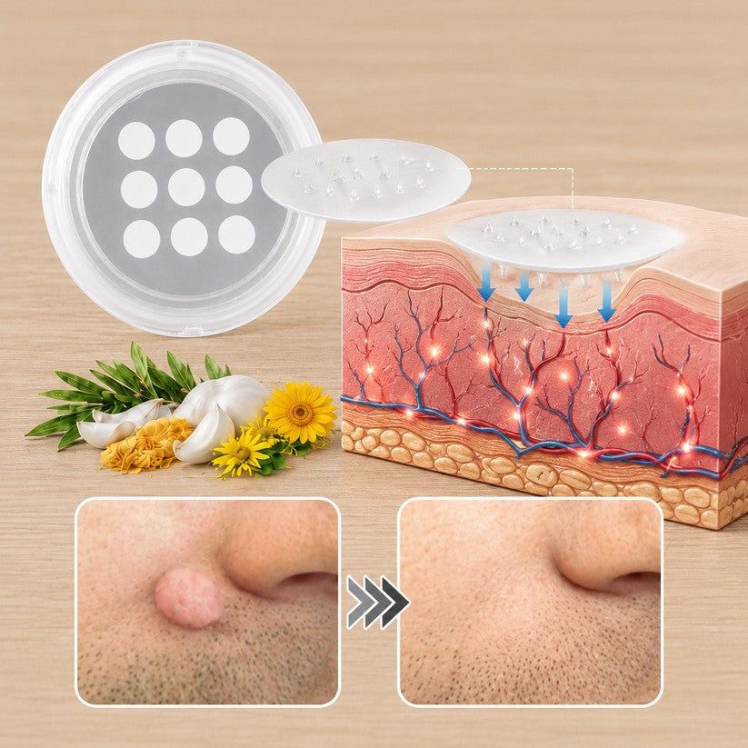 ✨PuraCure® 2 az 1-ben mikrotűs és hidrokolloid tapasz🍀 | Kiálló anyajegyek, aknék, lapos szemölcsök és bőrnövedékek eltávolítására | Segít csökkenteni a ráncokat, hegeket és bőrhibákat | Láthatatlan tapasz az arcra és testre