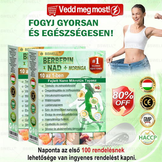 👩‍⚕️BSWELL® Nano mikrotűs karcsúsító tapasz (Naponta egyszer már 28 napon belül látható változások láthatók) Alkalmas: elhízás kezelésére, szív- és érrendszeri egészségre, cukorbetegség kezelésére, alvási apnoéra és bélrendszeri problémákr🔥