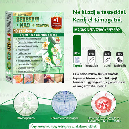👩‍⚕️BSWELL® Nano mikrotűs karcsúsító tapasz (Naponta egyszer már 28 napon belül látható változások láthatók) Alkalmas: elhízás kezelésére, szív- és érrendszeri egészségre, cukorbetegség kezelésére, alvási apnoéra és bélrendszeri problémákr🏆