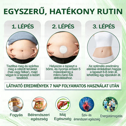 👩‍⚕️BSWELL® Nano mikrotűs karcsúsító tapasz (Naponta egyszer már 28 napon belül látható változások láthatók) Alkalmas: elhízás kezelésére, szív- és érrendszeri egészségre, cukorbetegség kezelésére, alvási apnoéra és bélrendszeri problémákr🏆
