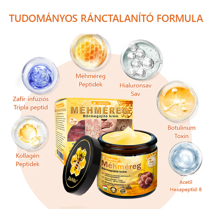 🧑‍⚕️ ZödVita® Méhméreg Bőr Helyreállító Krém 🔥🐝Magyar fejlesztés, magyarországi gyártás és szállítás